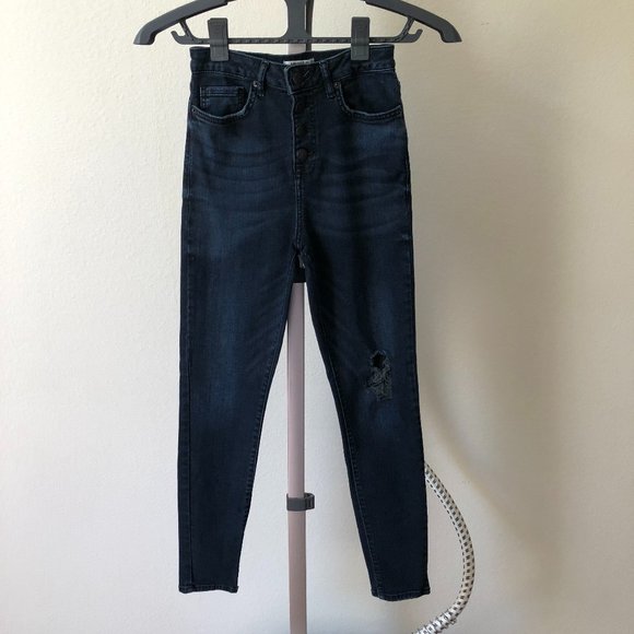 Forever 21 Los Angeles Dark Blue Jeans 27 - Picture 1 of 3